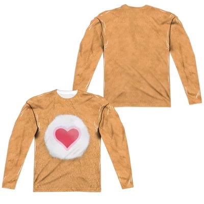 Мужская футболка с длинным рукавом Tenderheart Bear Costume белого цвета