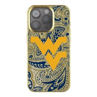 Чехол для мобильного телефона NCAA Big 12 Universities Paisley Gold Bling для альпинистов Западной Вирджинии из Apple iPhone