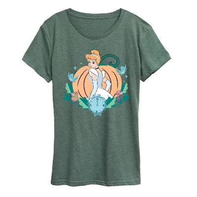Женская футболка Cinderella Midnight с коротким рукавом и рисунком heather juniper