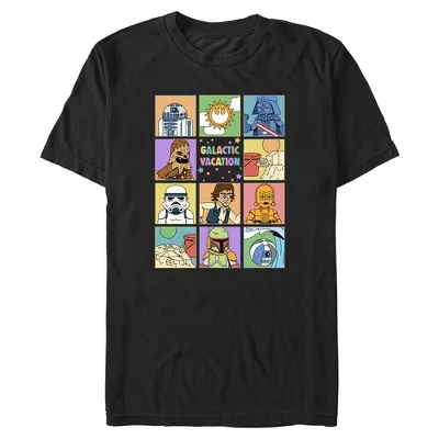 Мужская футболка Galactic Vacation черного цвета