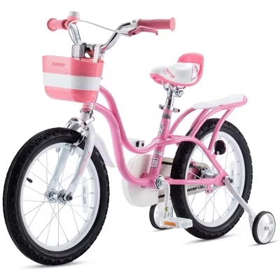 Детский велосипед RoyalBaby Princess 14″ с обучающими колесами, розовый