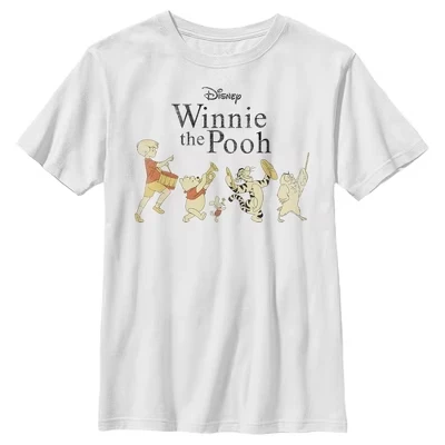 Футболка для мальчиков Winnie Pooh «Парад», белая