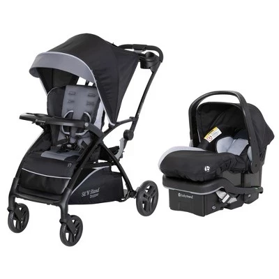 Коляска Baby Trend Sit N' Stand 5-в-1 с автокреслом, серая