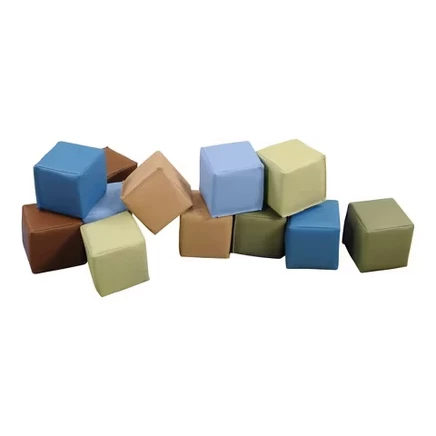 Детские конструкторы Kaplan Early Learning Woodland Patchwork натурального цвета для малышей - 12 штук