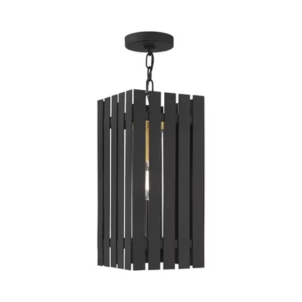 Подвесной светильник Livex Lighting Greenwich, черный с латунью