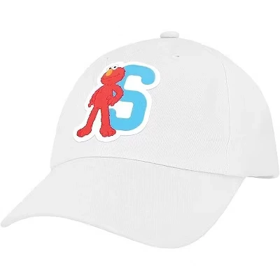 Детская кепка Elmo Kids с инициалами (от А до Я), бейсболка для маленьких мальчиков, Молодежная бейсболка для девочек, Милая бейсболка для малышей белого цвета