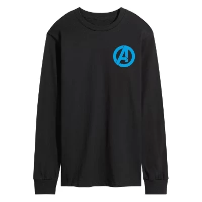 Men's -  - Avengers Black Widow Comic Long Sleeve Graphic T-Shirt black