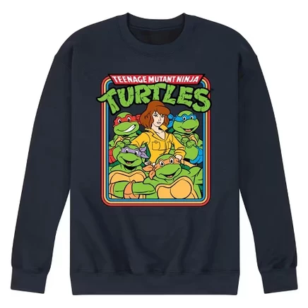 Мужской свитшот Teenage Mutant Ninja Turtles April, синий