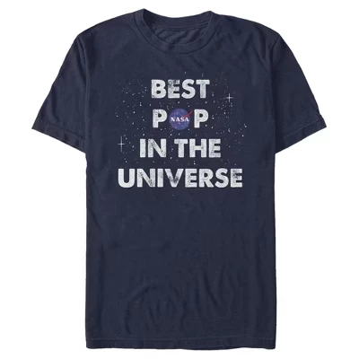 Мужская футболка Best Pop in the Universe синего цвета