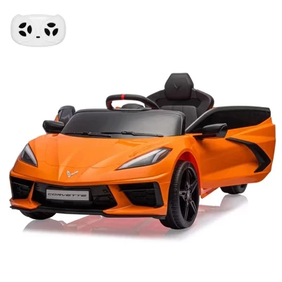 Детский электромобиль Acekool Corvette 12V, оранжевый