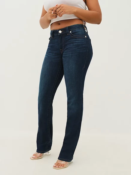 Женские джинсы True Religion Billie прямые средней посадки, индиго
