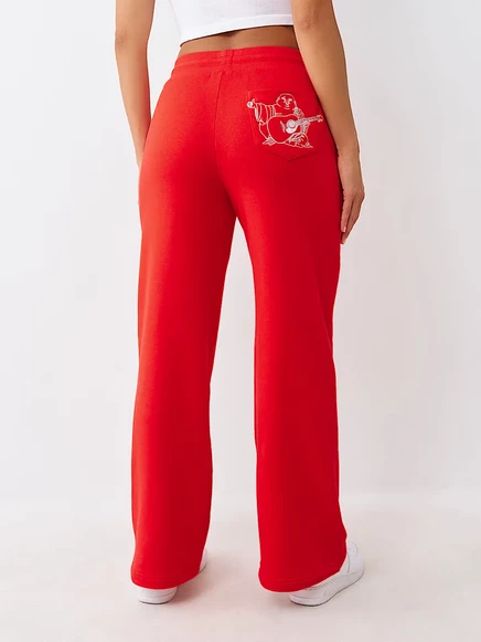 Женские спортивные штаны True Religion Lurex Buddha прямого кроя