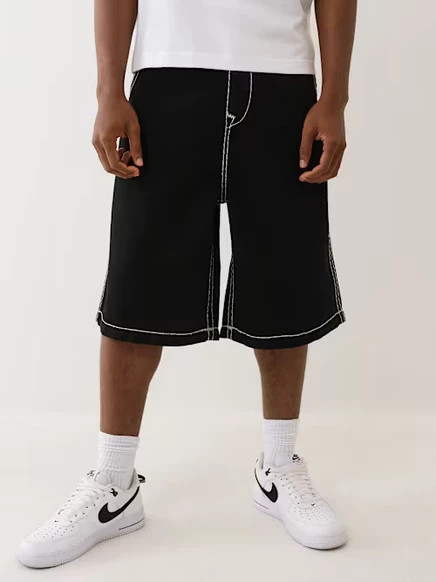 Мужские шорты True Religion Mikey Super T Baggy AF, черные