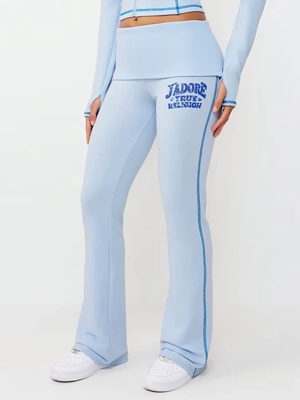 Женские брюки True Religion Crystal J'Adore, голубые