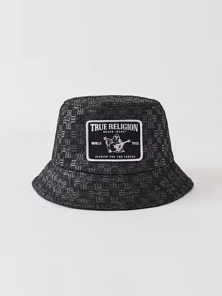 Панама True Religion Logo Denim, черная