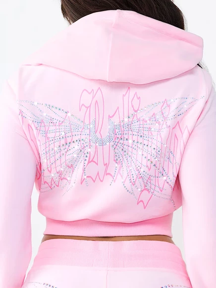 Женский комплект True Religion Crystal Velour, розовый