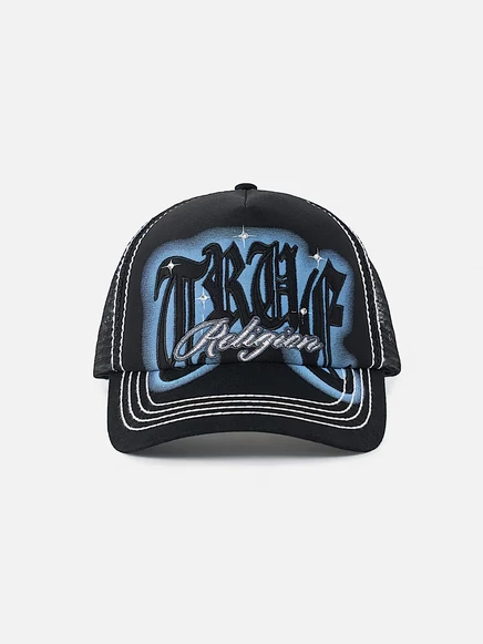 Кепка-тракер True Religion Logo Script, черная