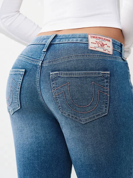 Женские джинсы клеш True Religion Becca, Neptune