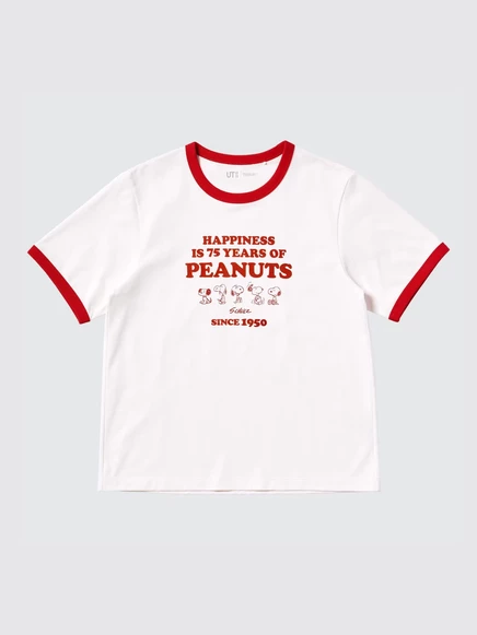 Женская футболка Uniqlo PEANUTS UT, белая
