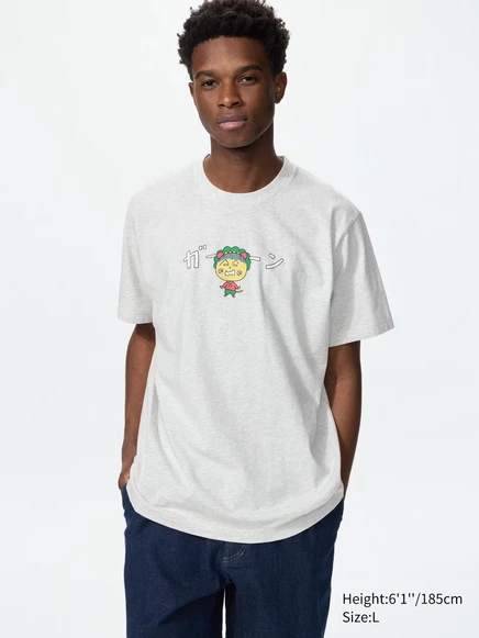 Унисекс футболка Uniqlo MANGA UT Coji-Coji, светло-серая