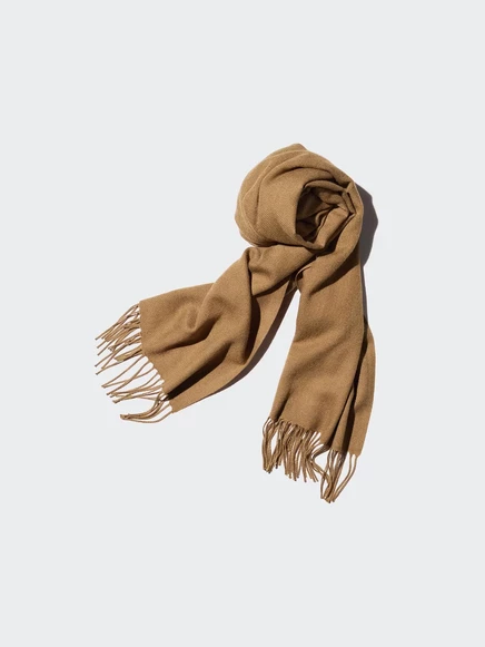Унисекс шарф Uniqlo HEATTECH, бежевый