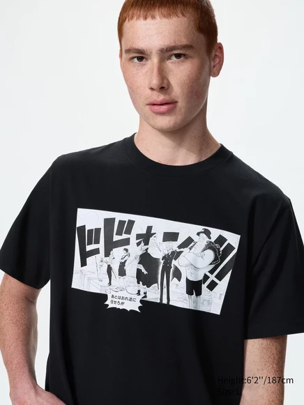 Унисекс футболка Uniqlo MANGA UT One Piece, чёрная