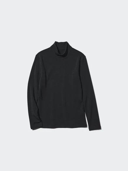 Женский лонгслив Uniqlo HEATTECH Ultra Warm, черный