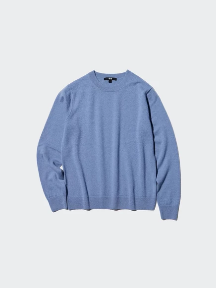 Женский кашемировый свитер Uniqlo синий