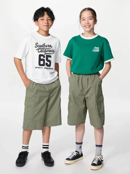 Шорты-бермуды для мальчиков Uniqlo Cargo, оливковые
