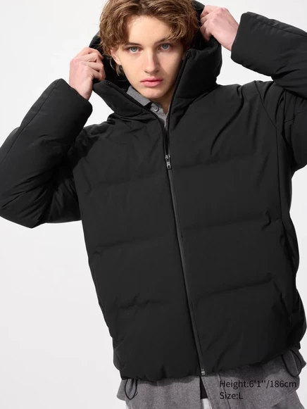 Мужская парка Uniqlo Seamless Down, черная