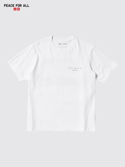 Унисекс футболка Uniqlo Peace for All, белая