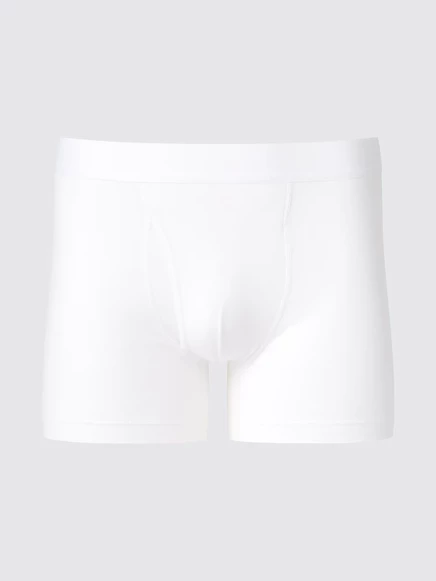 Мужские хлопковые боксеры Uniqlo, белые