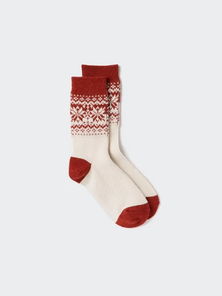 Женские носки Uniqlo HEATTECH, красные