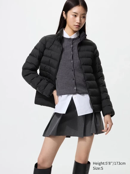 Женская легкая стеганая куртка Uniqlo PUFFTECH, черная