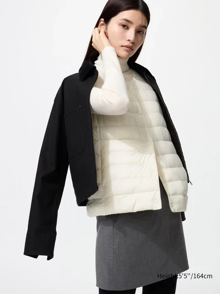 Женский жилет Uniqlo PUFFTECH Compact, молочный