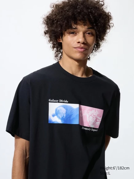 Мужская футболка Uniqlo ONE PIECE UT, черная
