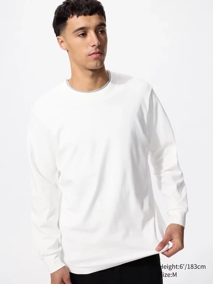 Мужская футболка Uniqlo Soft Brushed, белая