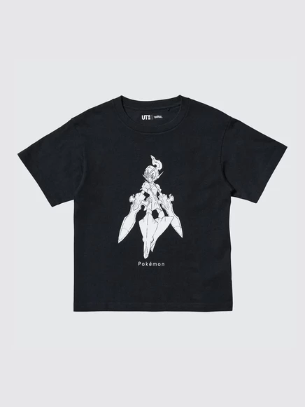 Детская футболка Uniqlo UT с принтом Pokémon, черная