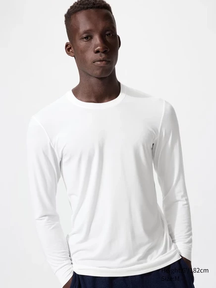 Мужская футболка Uniqlo HEATTECH, белая