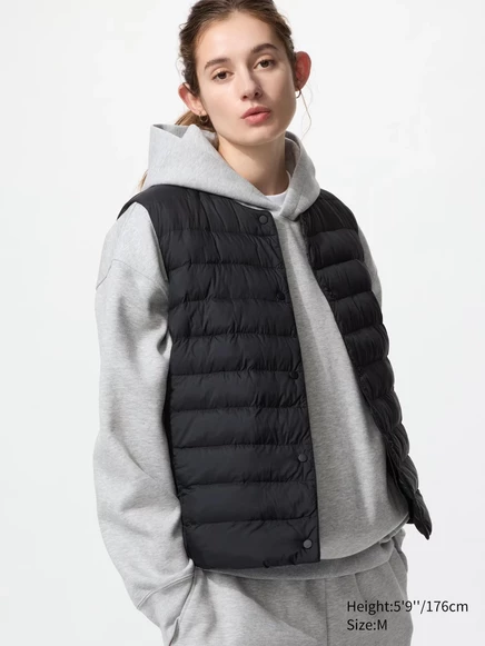 Женский жилет Uniqlo PUFFTECH Compact, черный