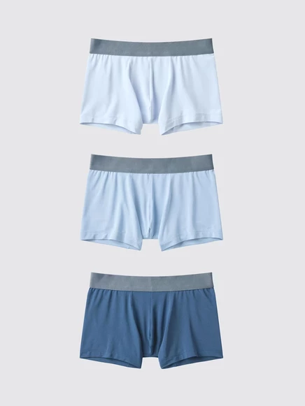 Детские боксер-брифы Uniqlo AIRism, 3 шт., синие