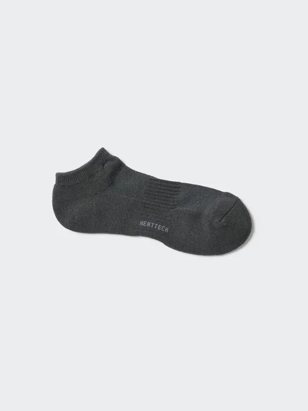 Мужские короткие носки Uniqlo HEATTECH Pile, темно-серые