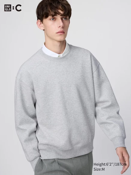 Унисекс свитшот Uniqlo оверсайз, серый