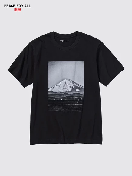 Унисекс футболка Uniqlo Peace for All Daido Moriyama, черная
