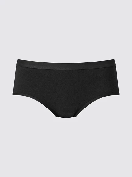 Женские трусы Uniqlo Hiphugger с низкой посадкой, черные