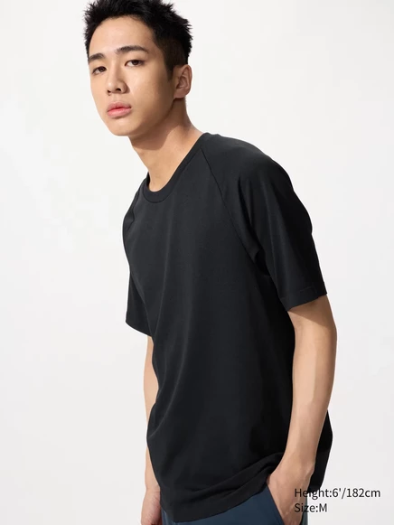 Мужская футболка Uniqlo DRY-EX, черная