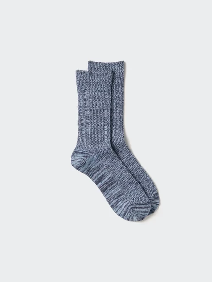 Женские носки Uniqlo HEATTECH меланжевые, синие