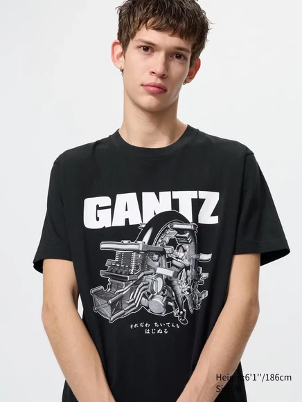 Унисекс футболка Uniqlo MANGA UT GANTZ, черная