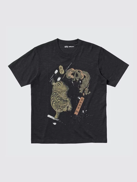 Унисекс футболка Uniqlo UT «Ukiyo-e», черная