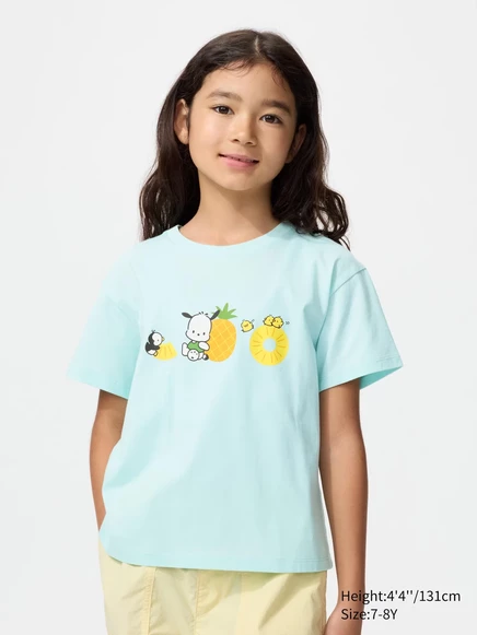 Детская футболка Uniqlo UT Sanrio, зеленая